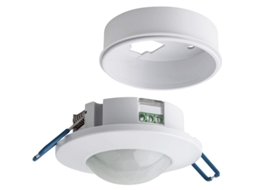 Detector De Movimento Interno, Embutido Ou Para Montagem No Teto, Programável, Sensor Infravermelho, 6 M/ 360°, Compatível Com Led, Máx. 1200 W/500 W