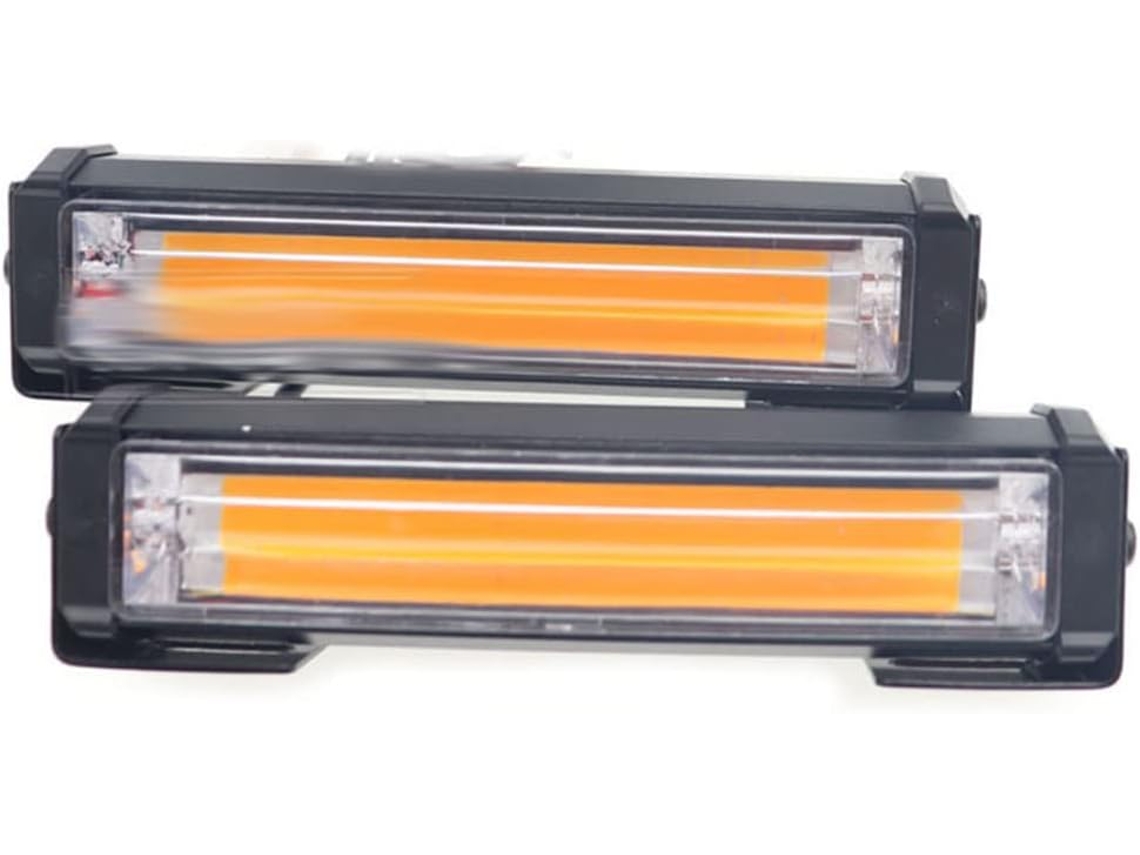 2 Peças De Barra Luz Estroboscópica Para Grade Carro, 12v 24v, Luzes De Advertência Para Caminhão Bombeiros, Luzes De