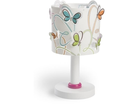 Luminária De Cabeceira Infantil Dalber Borboleta Padrão De Borboleta Colorida L 15 Cm H 30 Cm