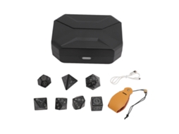 Juego de 7 Dados Led Inalámbricos Recargables com Bolsa para Jogos de Rol | S/MARCA
