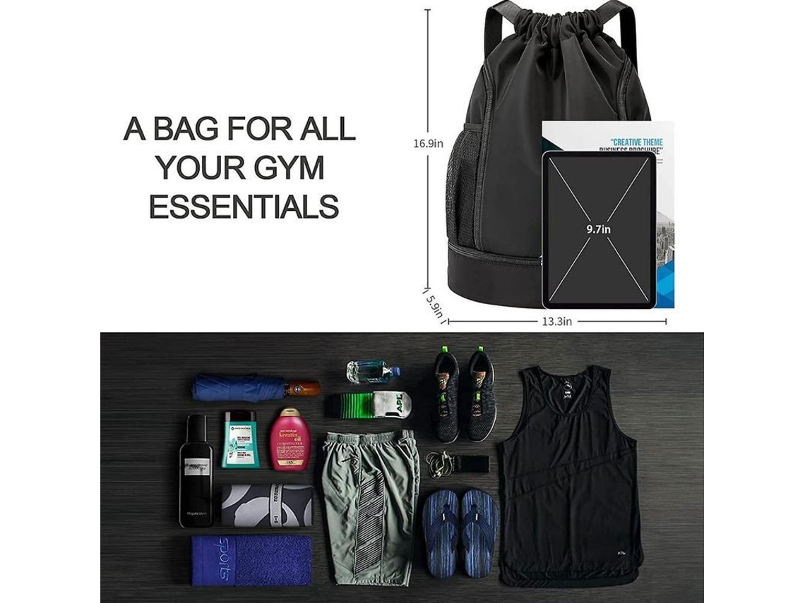 Mochila Deportiva Impermeable 2023 Com Compartimento Para Sapatos E Portabotellas Hvl Amarillo