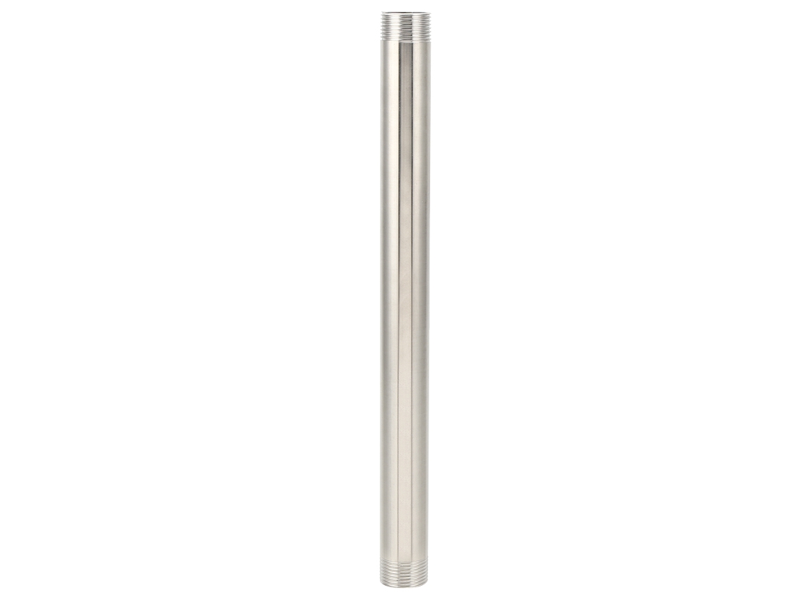 Conector Rosca Inox Para Rede De Água, Gás Com Extensão 30cm