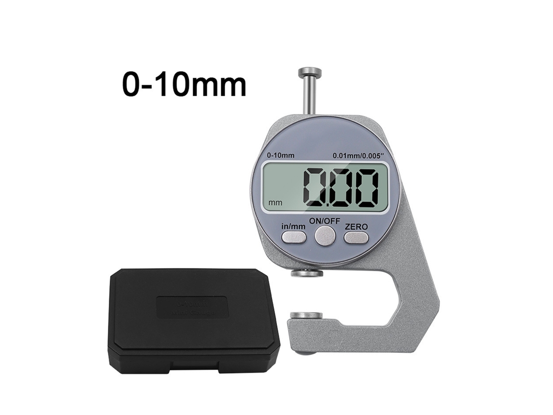 Yuru calibre de Espessura Digital Lcd 0 10mm Ferramenta Profissional Medição Papel Tubo Chapa Metálica