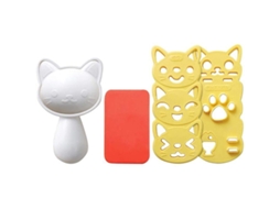 Faça Moldes De Arroz Em Formato Gato, Moldes Para Bolinhos De Arroz, Moldes Para Chocolate