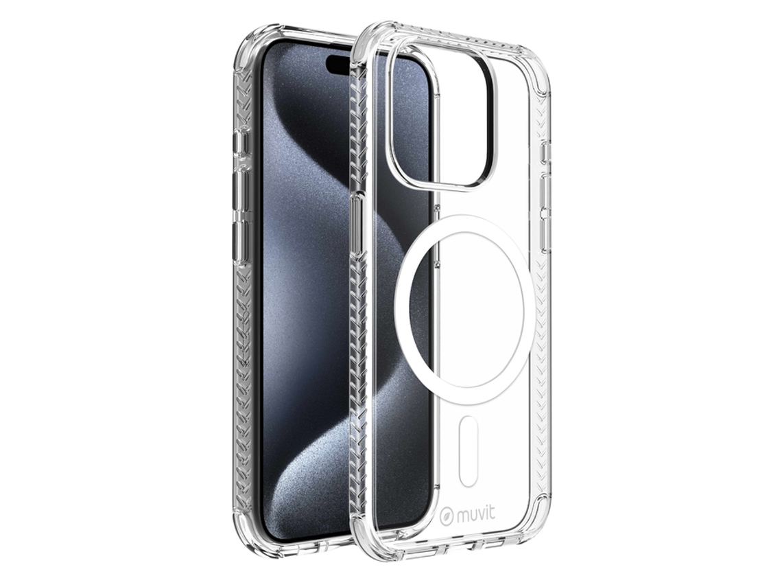 Capa para iPhone 15 Pro MUVIT Anti-Choque Transparente .