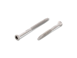 Parafusos de Deck em Aço Inoxidável A4 4 0 X 50 Mm Torx 15 Caixa 200 Peças WOVAR