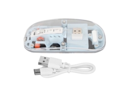 Rato Rgb Transparente Bluetooth Sem Fio 2400 Dpi
