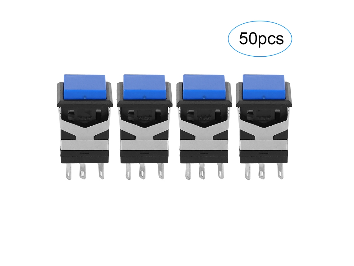 Laxiscreed Botão De 6 Pinos Auto-travante Para Circuitos Em 24v, Precisão E Fiabilidade