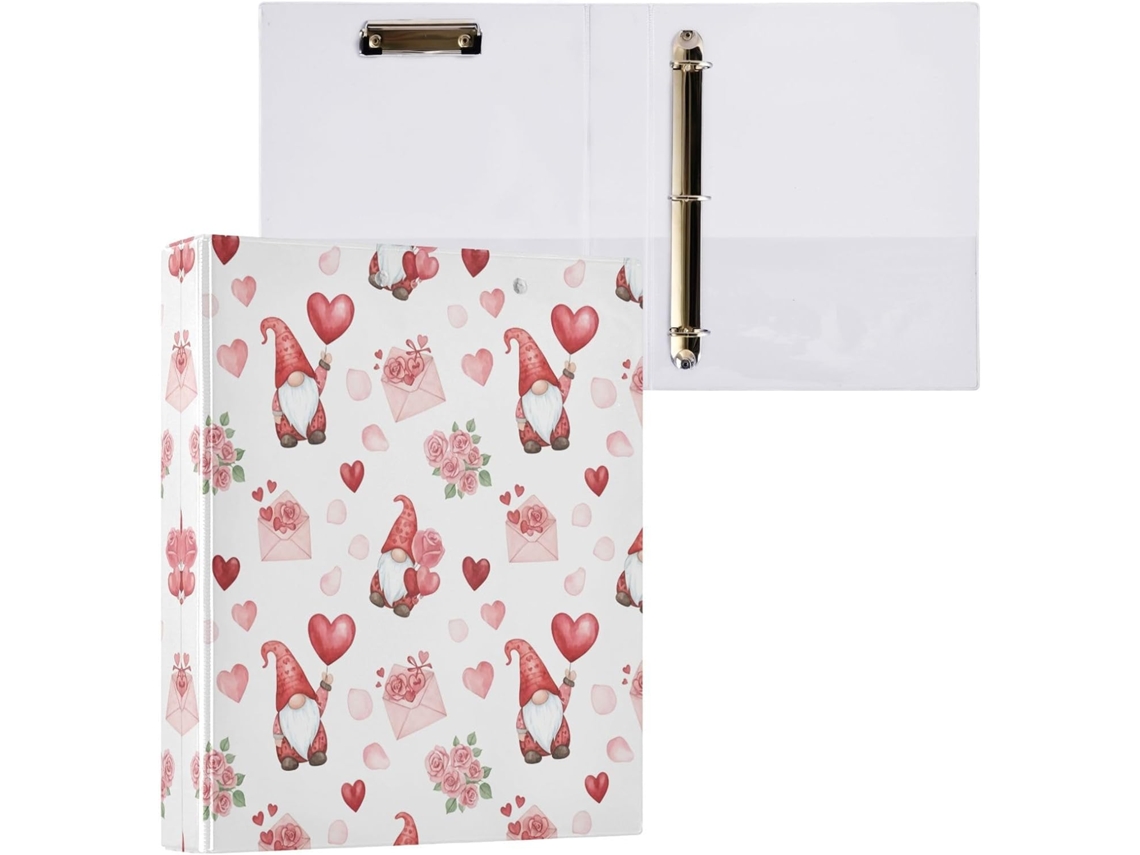 Pasta de Argolas com 3 Furos para Folhas Tamanho Carta , Organizador Fichário Prancheta, Supor (27,9 X 21,6 Cm)