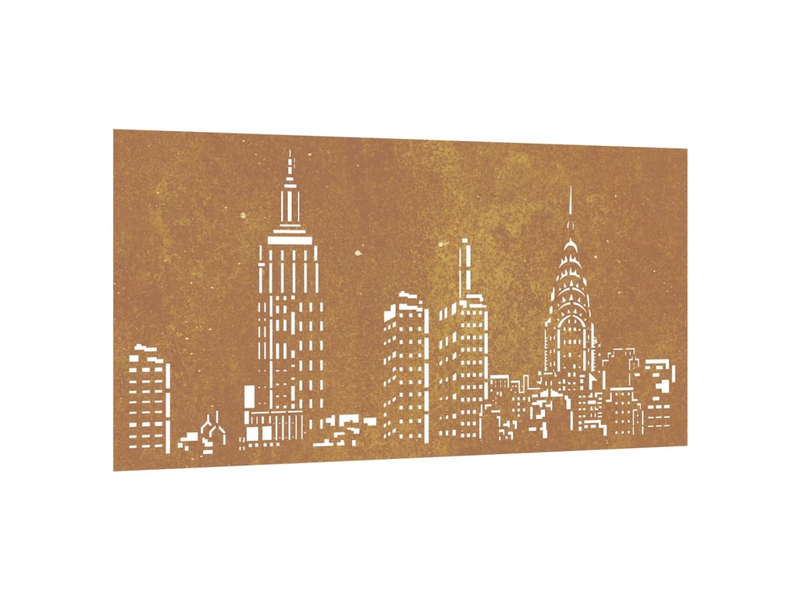 Garden Wall Decoration, Garden Wall Decorations Vidaxl Marrom Aço (n/a)
