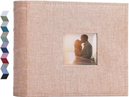Álbum Fotográfico Lurelia para Casamento, 100 Bolsas, 15 Cm, Capa De Linho