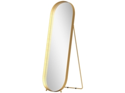 Espelho Corpo Inteiro Moldura Metal Dourado 160x50cm VELTRIX