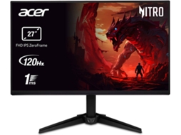 Monitor Gaming ACER Nitro QG271GB (27 - IPS Full HD - 120 Hz - 1ms - Preto)