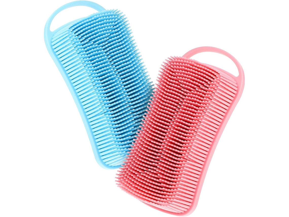 Lurelia Conjunto De 2 Escovas De Silicone Para Duche, Silicone Macio E Limpeza Profunda