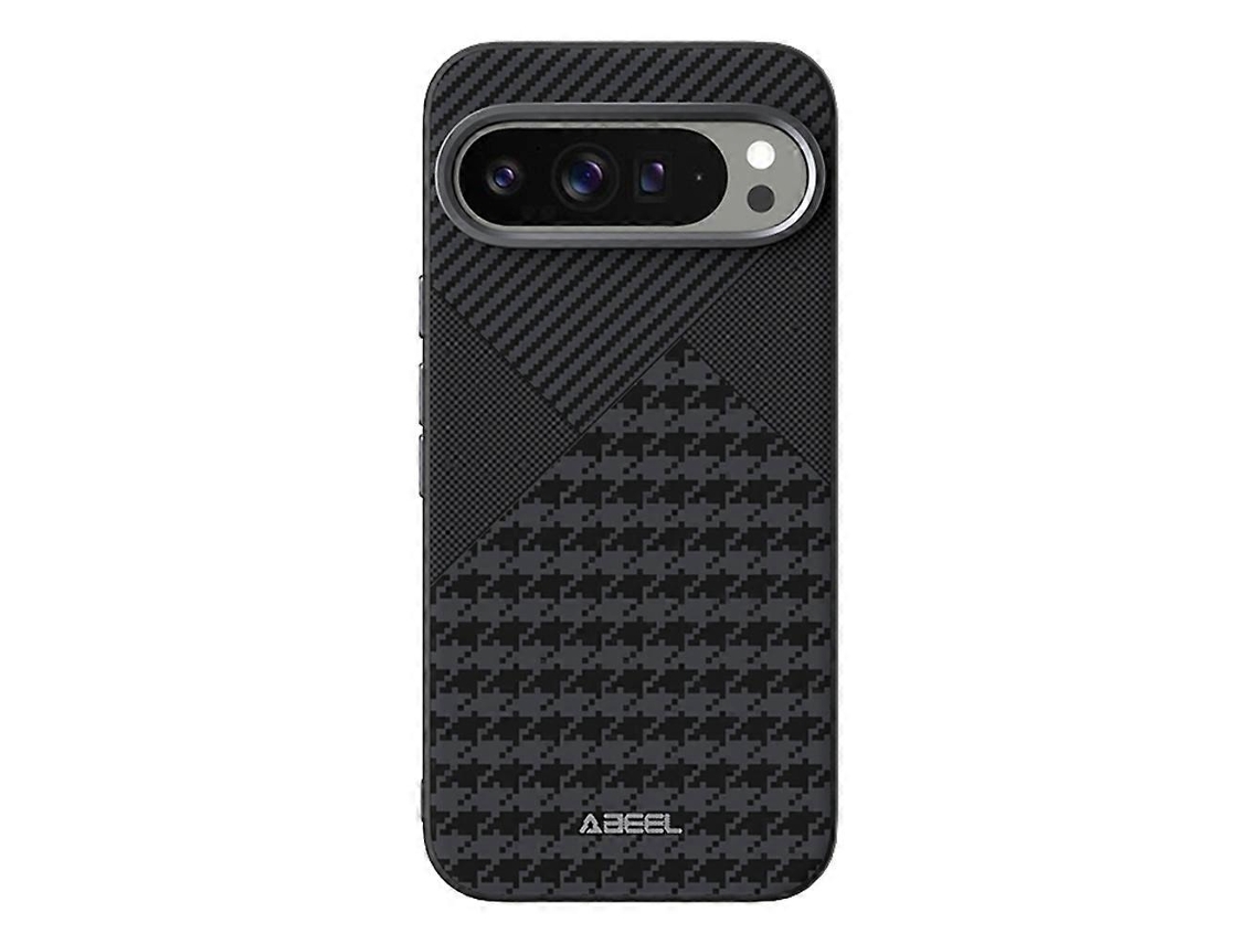 Capa Abeel Para Google Pixel 9 Pro Xl Compatível Com Capa De Couro Para Pc Com Microrrelevo Magsafe
