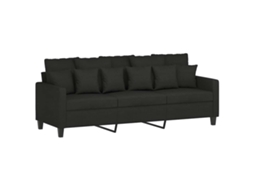 3-seater Sofa, 3-seater Sofas Vidaxl Preto Tecido (n/a)
