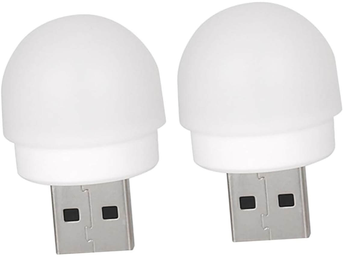 Luminária Noturna Portátil Usb Mipcase, Pacote Com 2 Leds De 1w Luz