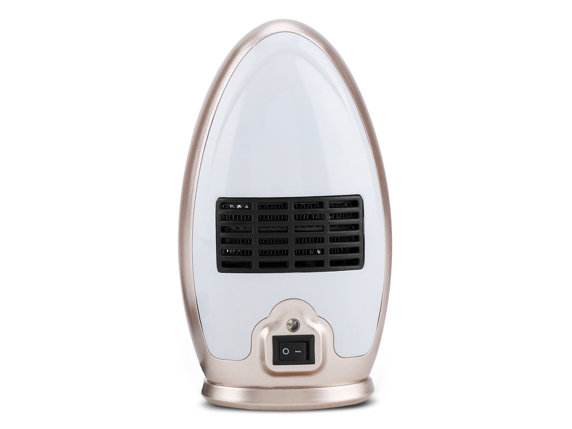 Aquecedor Compacto Laxiscreed Para Ambientes Pequenos, Aquecimento Rápido, Portátil E Dourado, 220v