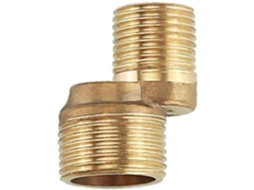 Conector De Latão Com Base Curva Em S, G1 2 Para G3 4, Encaixe Ajustável Com Deslocamento, Suporte De Parede Excêntrico
