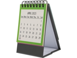 Calendário De Mesa Pequeno Com Letras Em Inglês, Mini Papel,