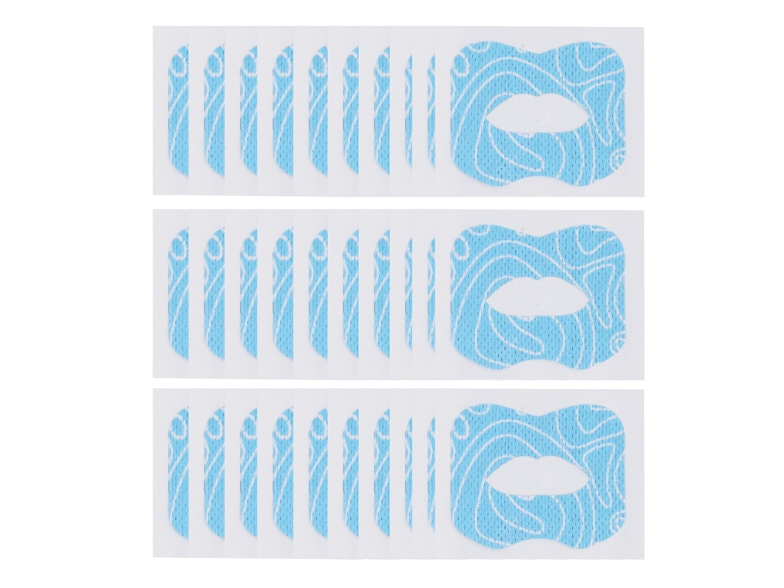 Primerox 30pcs Tiras de Sono Infantil para Respiração Nasal Reduzir Respiração Bucal Azul
