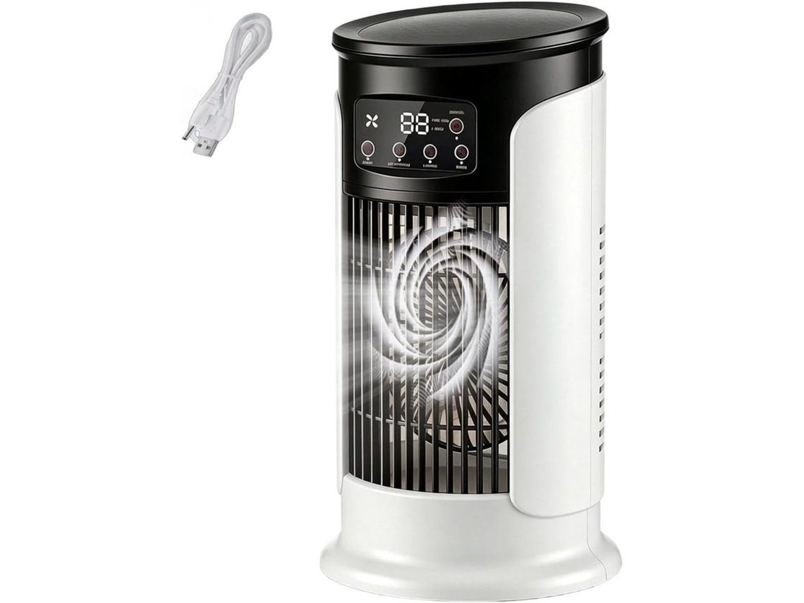 Mini Ventilador Portátil Com 3 Velocidades, Recarregável Via Usb.