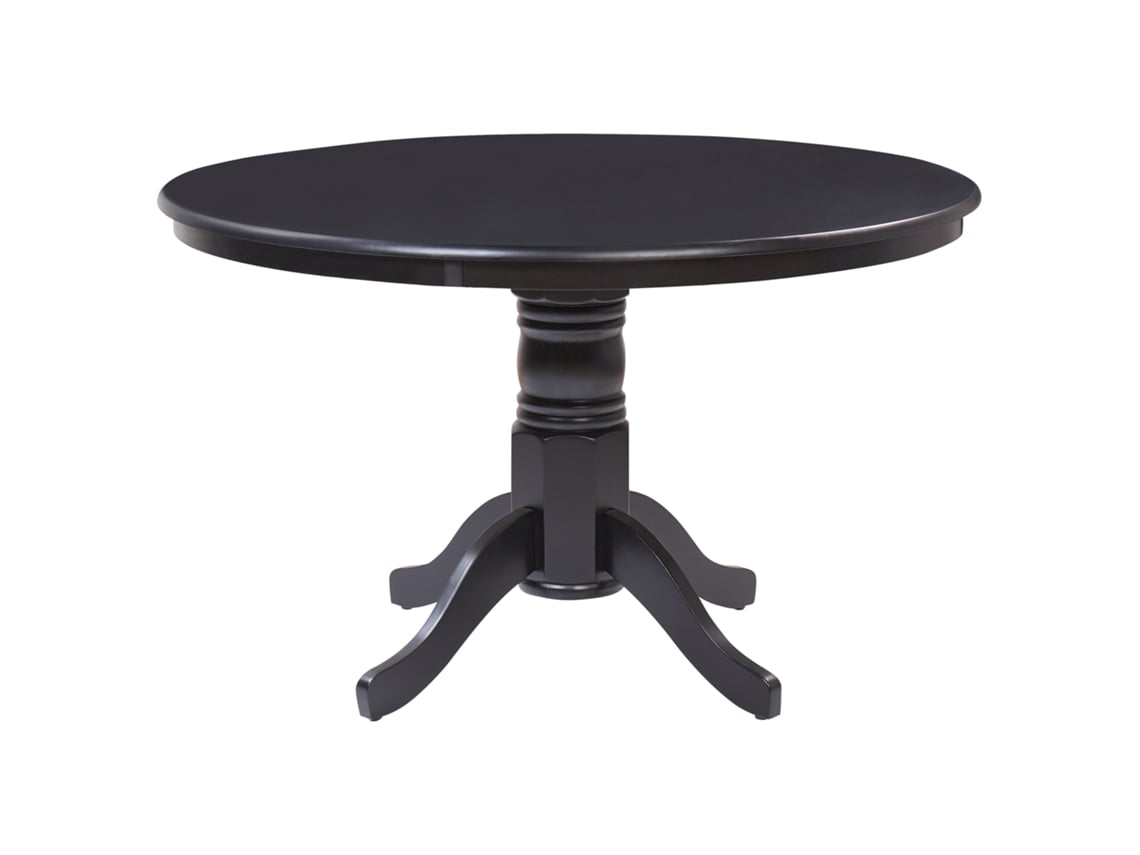 Mesa de jantar BELIANI Akron de MDF Preto 120x120x76