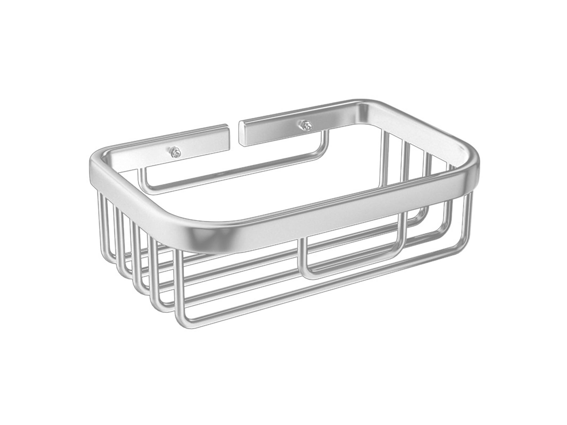 Caixa Armazenamento Papel Higiênico Parede Sem Furar Prata