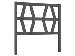 Cabeceira de Cama 106x4x100 Cm Pinho Maciço Cinzento MAISON EXCLUSIVE