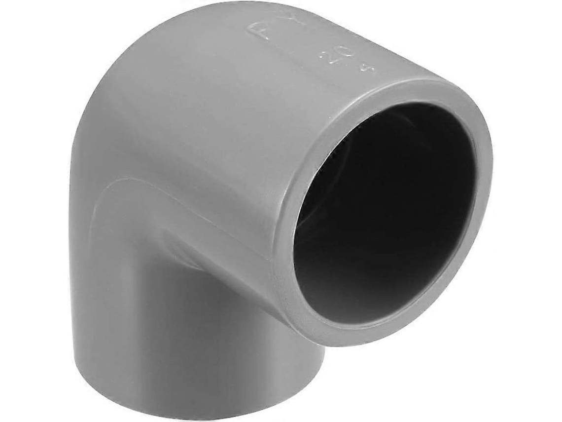 Sourcing Map 10 peças de cotovelo de PVC 90° 20mm, adaptador cinza G1/2