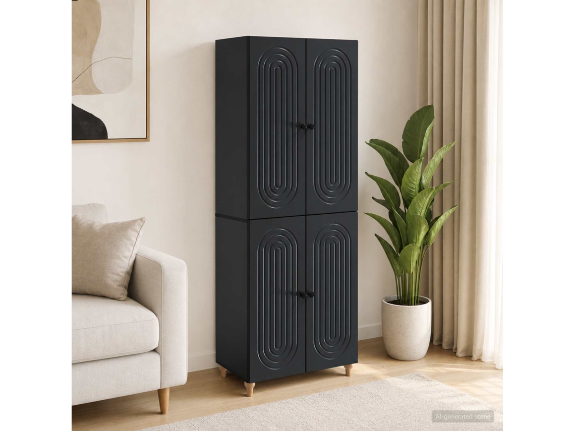 Vidaxl Conjunto De Gabinete 2 Pcs 66 X 34,5 X 90 Cm