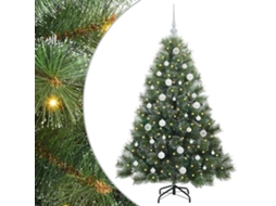 Conjunto 1 Decoração Sazonal Vidaxl Verde Plástico (150 Cm)