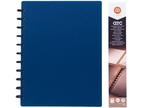 Caderno Inteligente M BY STAPLES ARC (A4 - Pautado - 60 Folhas - Azul)