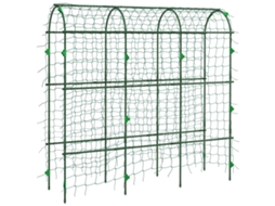 Treliça Suporte Trepadeiras Ajustável Rede Aço 43x182x183cm VELTRIX