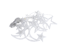 Laxiscreed Luz De Narração Led Com 138 Leds, 8 Modos, Decoração De Janelas, Luz Quente, 2,5m Estrelas E Lua