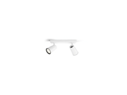 Candeeiro de Teto Led com Dois Focos Philips Paisley Branco LEDKIA