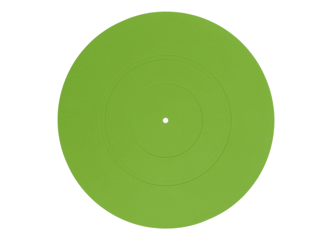 Aetheria tapete de Borracha para Giratórios Universal Reduz Ruído e Baixo Mais Tight para Discos Lp 12 Polegadas Verde
