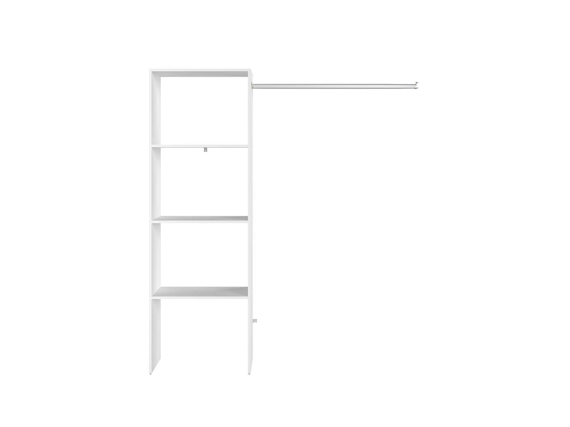 Roupeiro CONCEPT U Elysee (Branco - Aglomerado de Madeira - 160x40x180 cm)