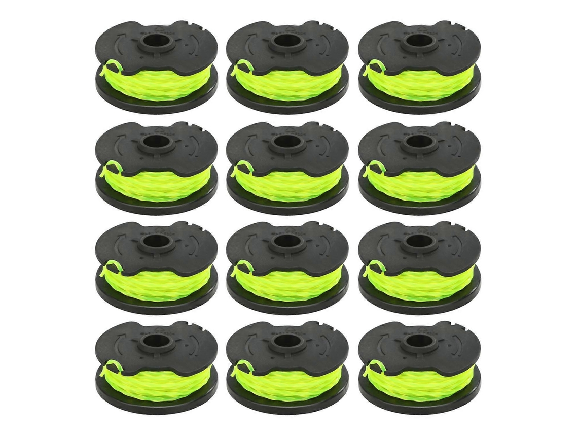 Conjunto de 12 bobinas de reposição Ht19-401-004-20 para aparador de grama Hyper Tough 40V Max Ht19-