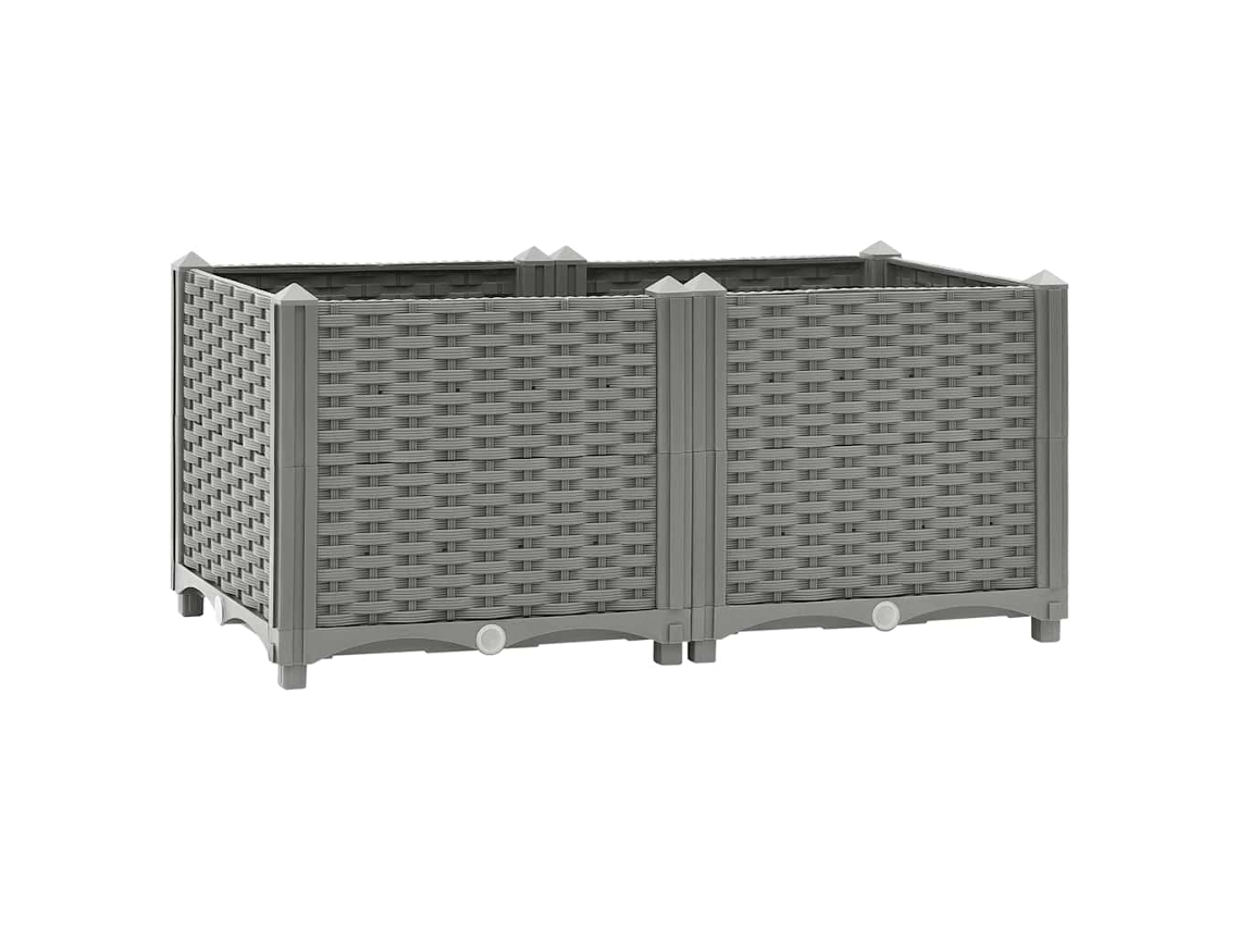 Vidaxl Canteiro Elevado 80x40x38 Cm Polipropileno