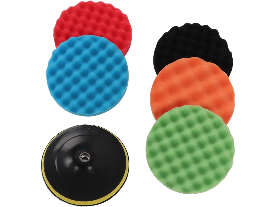 Kit De Esponjas Polimento 7 Polegadas, Polimento, Conjunto Grande