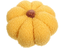 Almofada Decorativa em Formato de Abóbora, Pelúcia para Decoração Quarto e Casa, Amarela, Leve CHABERLU