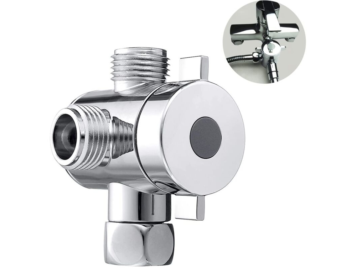 Misturador Universal De 3 Vias Para Banheiro, Entrada G1/2 E 2 Saídas G1/2, Para Ducha Manual E Ducha Fixa, Peças De Reposição Para Torneiras