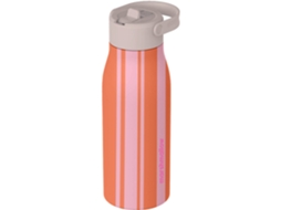 Garrafa Térmica Aço Inoxidável 500ml Laranja E Rosa Marshmallow