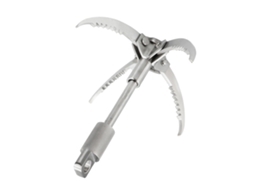 Gancho de Aranha 4 Dentes Aço Inox para Camping