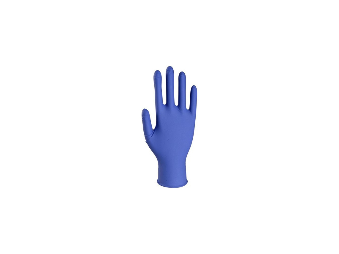 Luva De Nitrilo Longa Classic M Azul, Pacote Com 150 Unidades