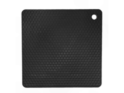 Tapete Isolante Térmico De Silicone Espesso Para Panela De Cera, Preto, Antiderrapante E Resistente Ao Calor, Formato Quadrado. Nostalgia88