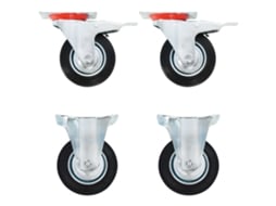 vidaXL Rodas 4 pcs 100 mm