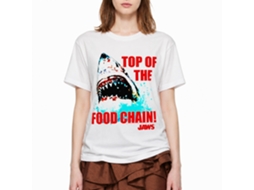 Rockinstone Jaws Movie Top Dawg White Adult T-shirt Size:l