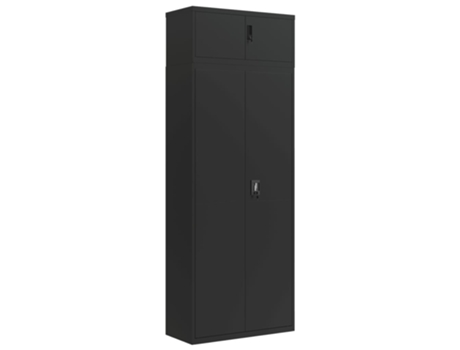 Arquivador 90X40X240 cm Aço Preto VIDAXL